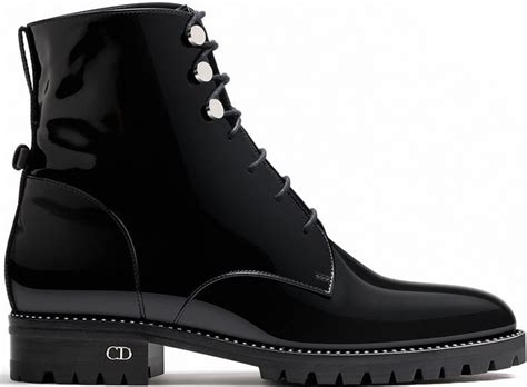 glazed leather dior boots|Dior designer ankle boots.